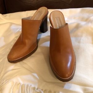 Leather Michael Kors heeled mules